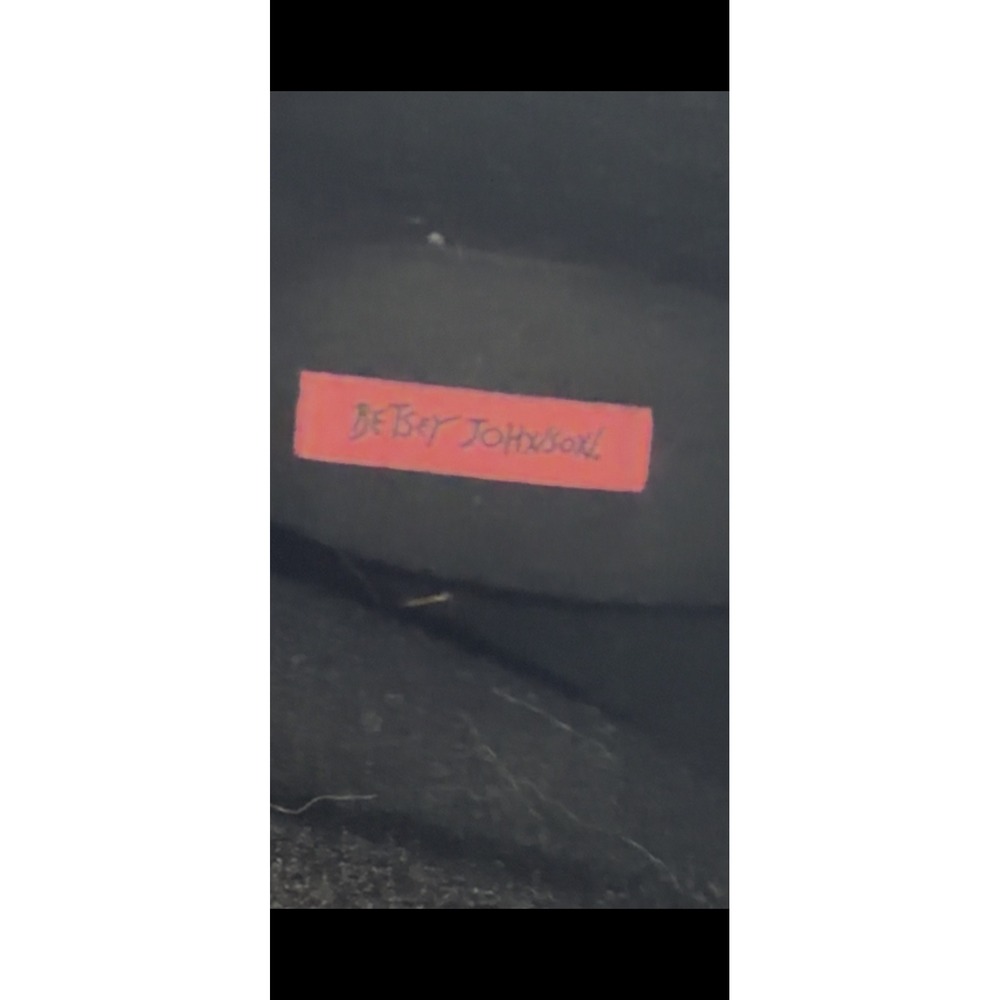 Betsey Johnson Stormm Black Studded Bow Waterproof Rain Boots Women's Size 9M - Picture 8 of 11